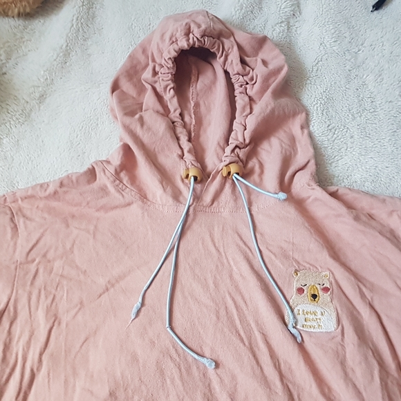 Kids cute bear hoodied top + free item - Picture 4 of 4